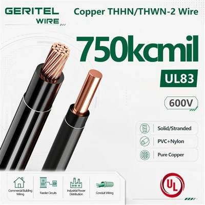 Filferro THHN/THWN-2 de coure estirat suau 750 Kcmil UL83